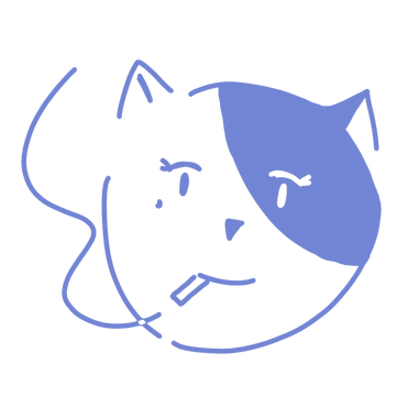 doodle of ieiri shoko as a cat